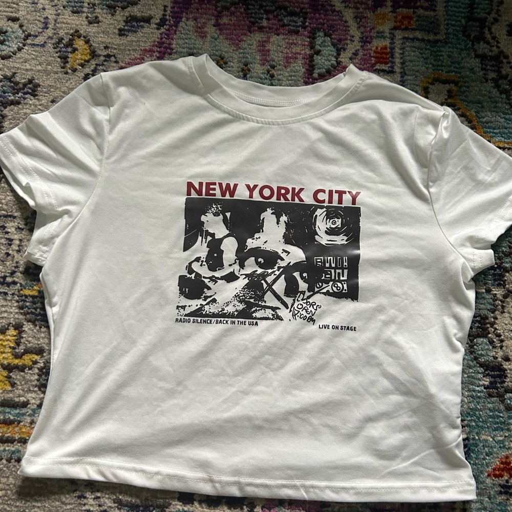 White New York City Graphic T-Shirt